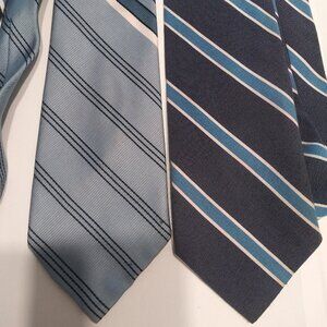 Vintage Two Striped Silk Ties